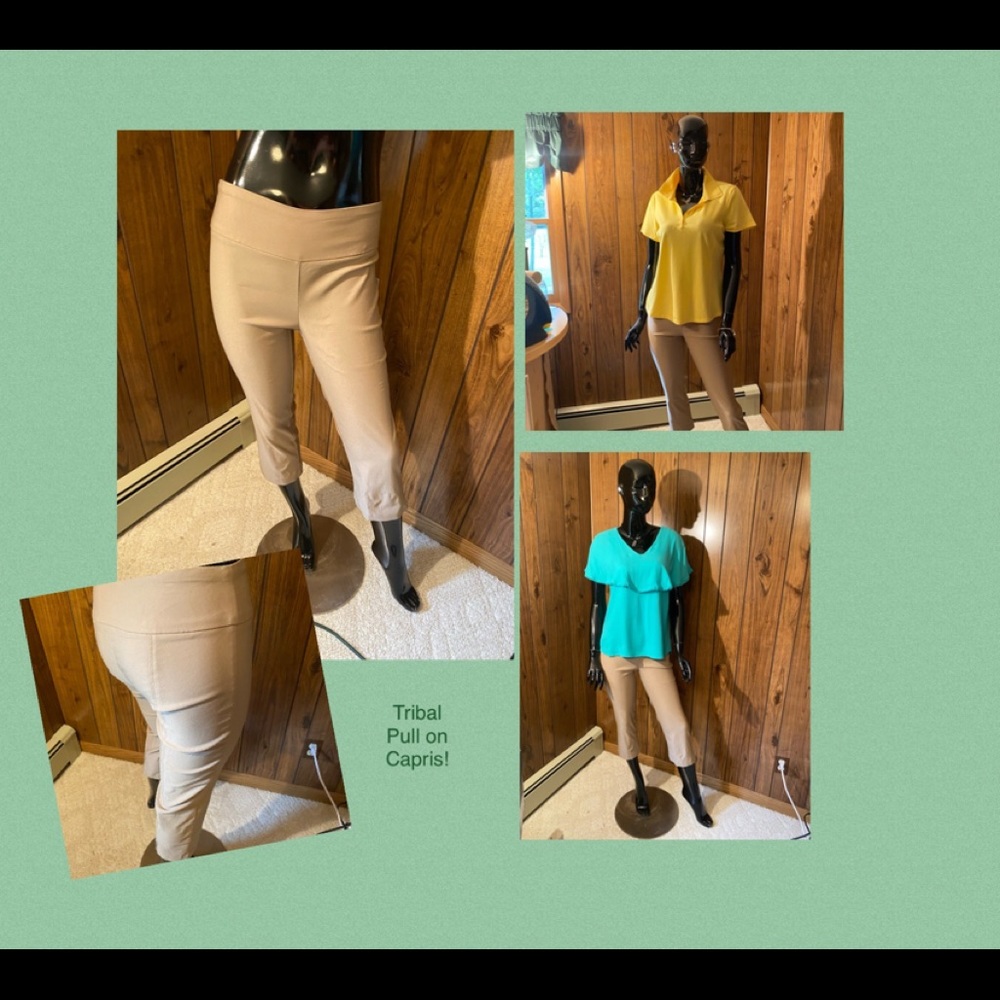 Tribal awesome pull on capris!